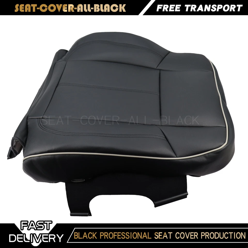 For 2006 to 2010 Hummer H3 Driver Passenger Bottom Top Seat Cover Black - Image 2 of 4