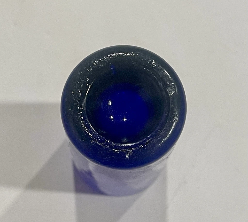 LOS ANGELES DODGERS VINTAGE 4” LA BLUE SHOT GLASS-MLB BASEBALL COLLECTIBLE-BAR - Image 4 of 4