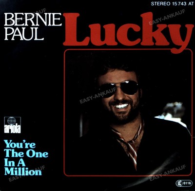 Bernie Paul - Lucky / You're The One In A Million 7in 1978 (VG+/VG+) '