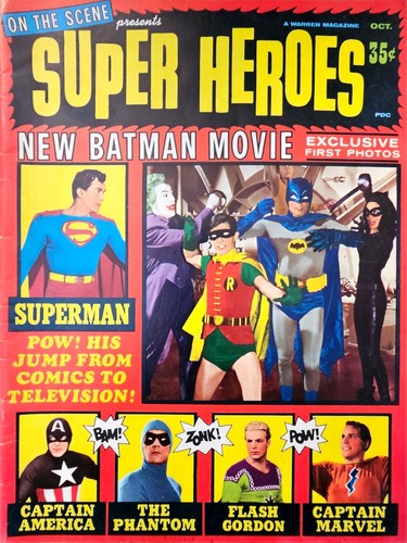 On The Scene Presents Super Heroes Magazine (1966) NEW BATMAN MOVIE 🎬