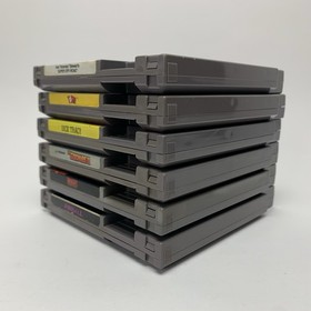 Lote Videojuegos Nintendo NES Yoshi Dick Tracy Goonies 2 Rescate Pinball Off Road