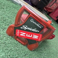 TaylorMade Spider Red Small Slant Putter Steel Shaft Mallet 34" Pure Roll Cover