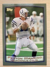 1999 Topps Peyton Manning Jumbo #8 of 8 Colts Box Topper 