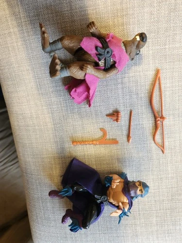 Teenage Mutant Ninja Turtles TMNT - 1988 Shredder And Splinter Vintage Figures.