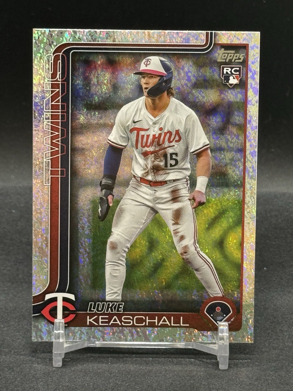 2025 Topps Update Series Luke Keaschall RC Rookie Holo Foil Parallel #US16 Twins