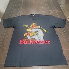 Vintage 1988 Budweiser Rare Eagle Graphic Tee Shirt XL Anheuser-Busch Nos!