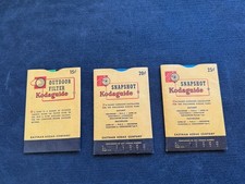 Lot of 3 - Vintage 1940'S KODAK Kodaguide Exposure Calculators SNAPSHOT