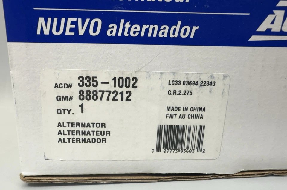 ACDelco Professional/Gold 3351002 - Alternador para Saturn 97-02 GM parte 88877212 Foto 2 de 4