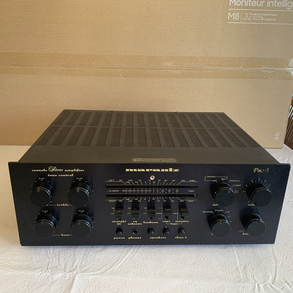 Marantz PM-5 Stereo Amplifier Vintage Class A | eBay