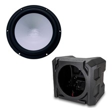 Wet Sounds REVO10HPS4-B Subwoofer w/ Universal Marine Box