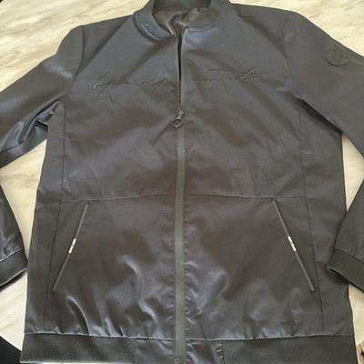 Best Jeans Black Jacket Embroidered Logo, Full Zip, Size Large 