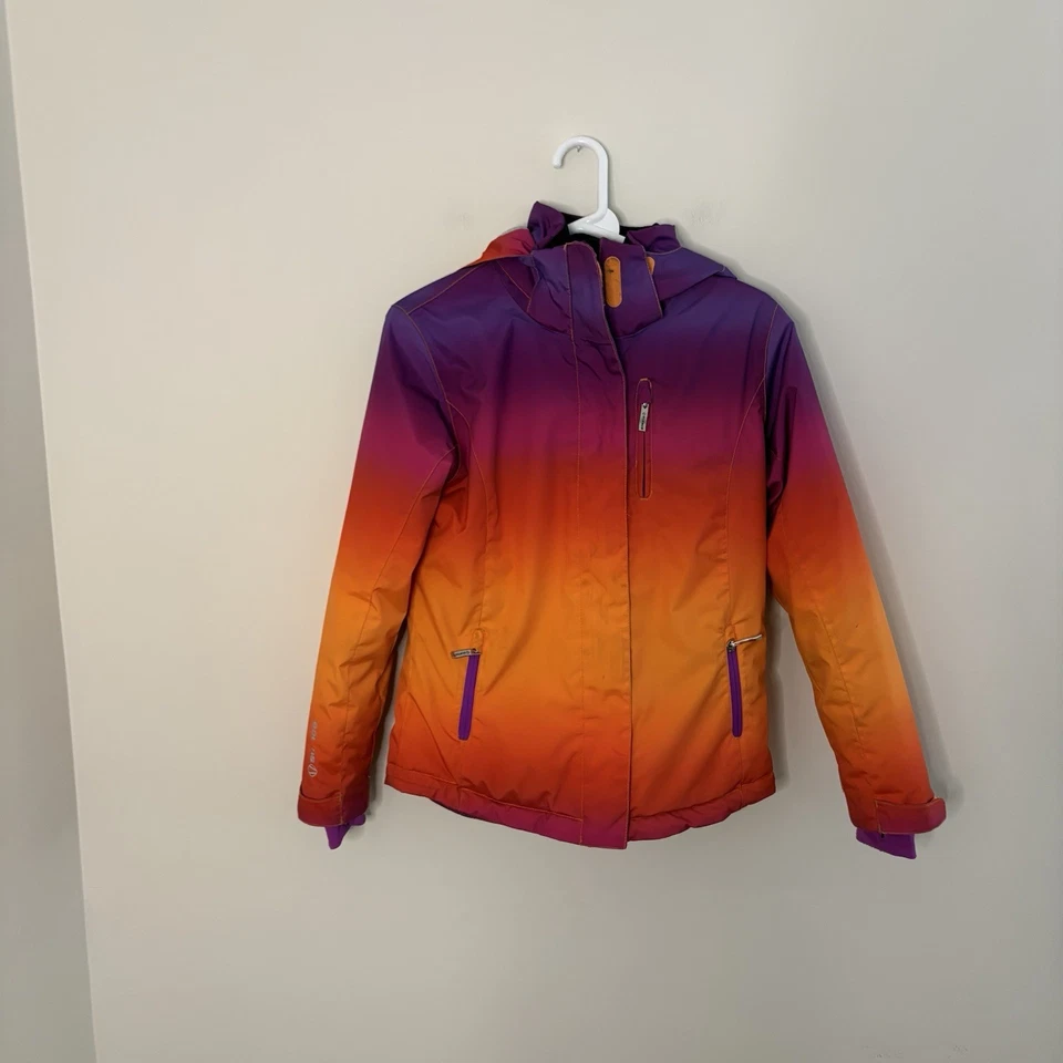 SUNICE Multicolored Winter Snowboarding Ski Jacket Girls Ombré Size 14 - Image 3 of 4
