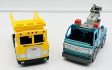 Fisher Price Imaginext? Dump Truck & Tow Truck Flaws For Parts Incomplete