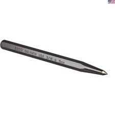 Lightweight 4-1/2-Inch Prick Punch with Black Oxide Finish for Professionals