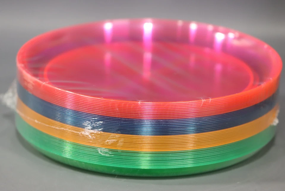 World Of Nature - Essenciais descartáveis para festas de neon - 40 pratos e xícaras cada - Imagem 3 de 4