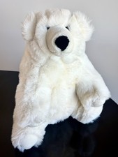 Vintage 1992 Geoffrey Toys R Us Polar Bear Plush 15” White Stuffed Animal Soft