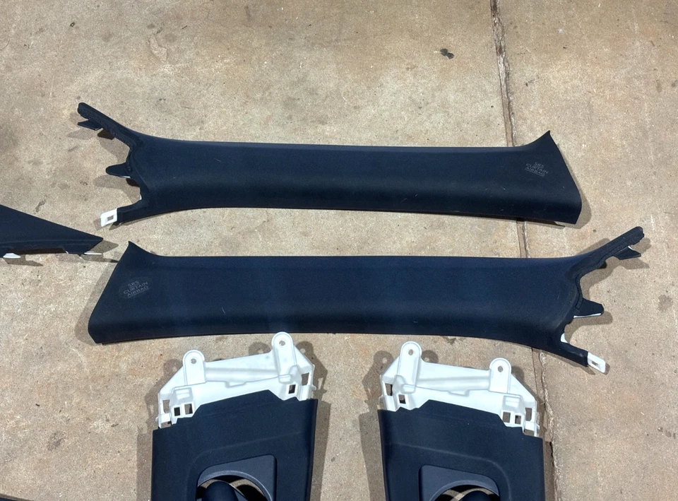 14 15 16 Lexus IS250 IS350 A B C Pillar Trim Panel Cover Set Black PO37 OEM Foto 2 de 4