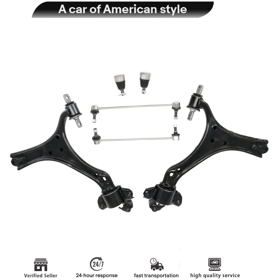 6x Front Lower Control Arm Ball Joints Sway Bars Fits 2013 14-2017 Honda Accord Foto 4 de 4