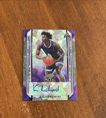 #ad #ad Kadary Richmond 2021 22 Leaf Metal Purple Crystals Rookie Auto St Johns 20 RC $4.99