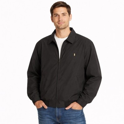 美品⭐️Polo Ralph Lauren ブラック 中綿ブルゾン 2way L Polo Ralph Lauren Jacket Men 2XB Black Water Repellent Windbreaker