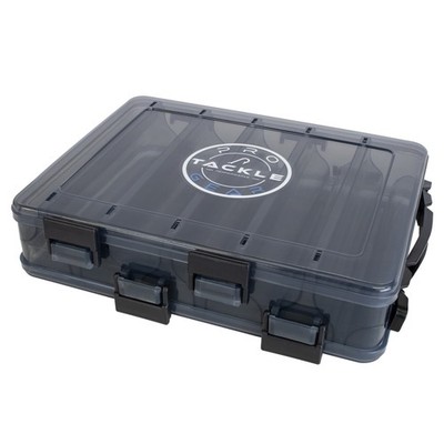 Pro Tackle Lure Box Wobblerbox Hardbaitbox Kunstköderbox grau 20,5 x17 x4,8 cm
