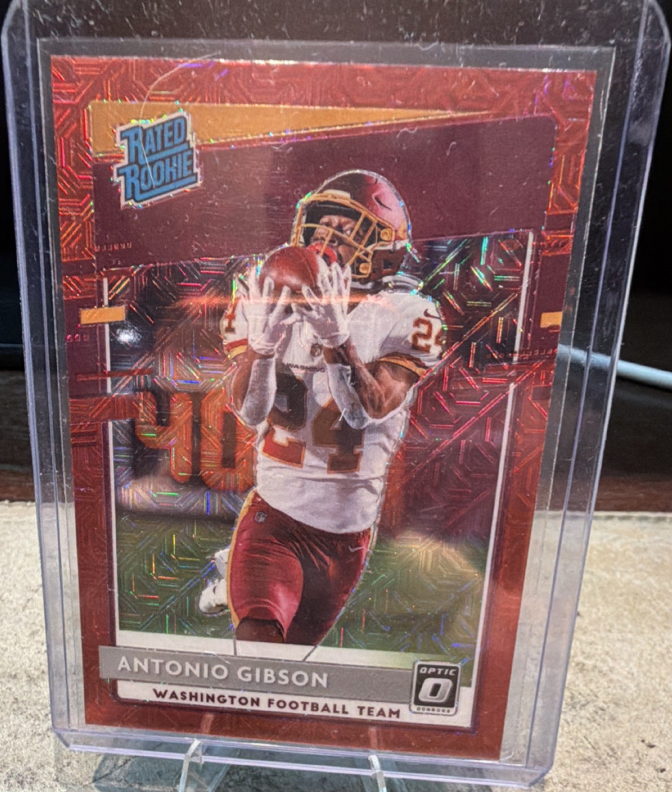 Panini Optic 2020 Antonio Gibson Rated Rookie Red Mojo #185 RC
