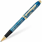 Cross Special Edition Year Of The Rat Blue Lacquer Ballpoint Pen 23K Gold Box