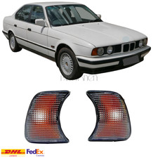 Für BMW E34 5er 89-95 Rechts und Links Orange Eckleuchten Blinker Klar