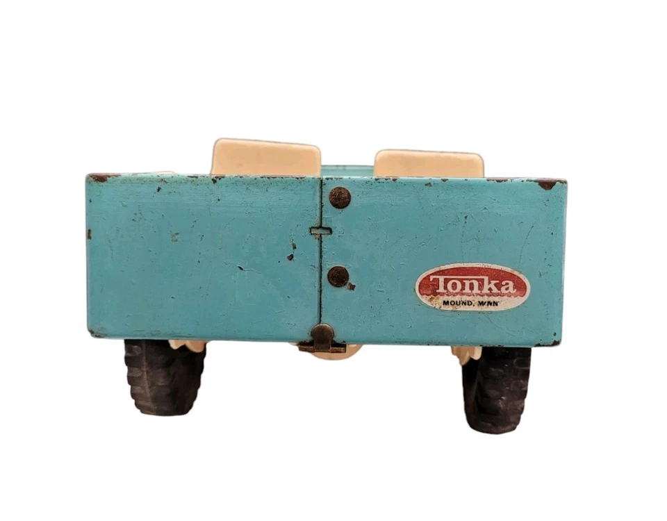 1960's  TONKA JEEP VINTAGE COLLECTIBLE STEEL TRUCK TOY CAR  - Image 4 of 4