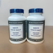 Vitamin Shoppe Men’s Once Daily Multivitamin 60 Capsules 2-pk Bundle Energy Supp