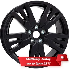 New 20" Gloss Black Alloy Wheel Rim for 2019 2020 2021 2022 Honda Pilot - 63149