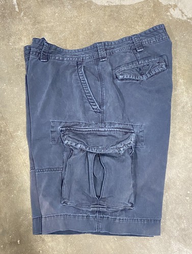 Vtg. Polo Ralph Lauren 90's Cargo Shorts sz 38 Heavy Cotton Navy classic chinos - Picture 4 of 8