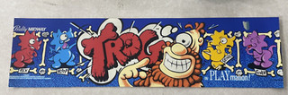 Bally Midway Trog Arcade Marquee RARE !!