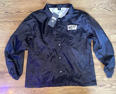 NEW Neff X Star Wars R2D2 Youth Black Windbreaker Jacket Size Medium