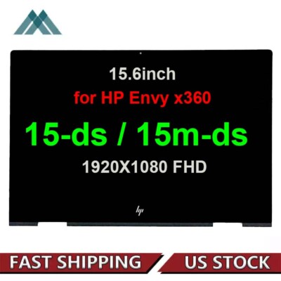 HP ENVY X360 Convertible 15m-ds0011dx 15-ds LCD Touch Screen Assembly Digitizer 