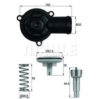 Mahle Thermostat KüHlmittel Mit Dichtung 87°C FüR Vw Polo Fox Golf Plus