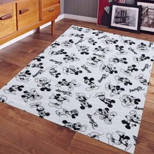 Disney Mickey Mouse Drawing Rug Art Style Area Carpet for Home Decoration