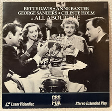 All About Eve LASERDISC Bette Davis Anne Baxter George Sanders Celeste Holm