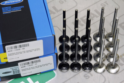 Supertech STD Intake SS & Inconel Exhaust Single Groove Valves Audi VW 1.8T 20V