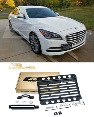 EOS For 15-20 Hyundai Genesis G80 | Front Bumper Tow Hook License Plate Bracket