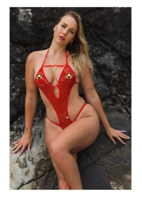 ken kenwicked weaselのワンピースとオレンジビキニ Wicked Weasel 819 Tulum One-Piece Orange M Medium RARE