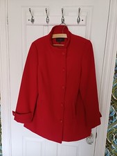 Ann Harvey Red Coat Size 16