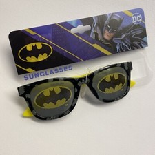 BATMAN Sunglasses Warner Bros World Black  Yellow Cool Frame Kids