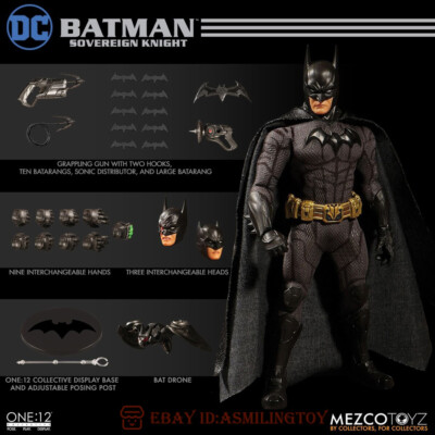 Mezco Toyz 76960 Batman Sovereign Knight 4 Heads Action Figure 1