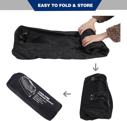 85L/120L/140L Foldable Duffle Bag with Wheels, Large Travel Duffel Bag - Picture 6 of 6