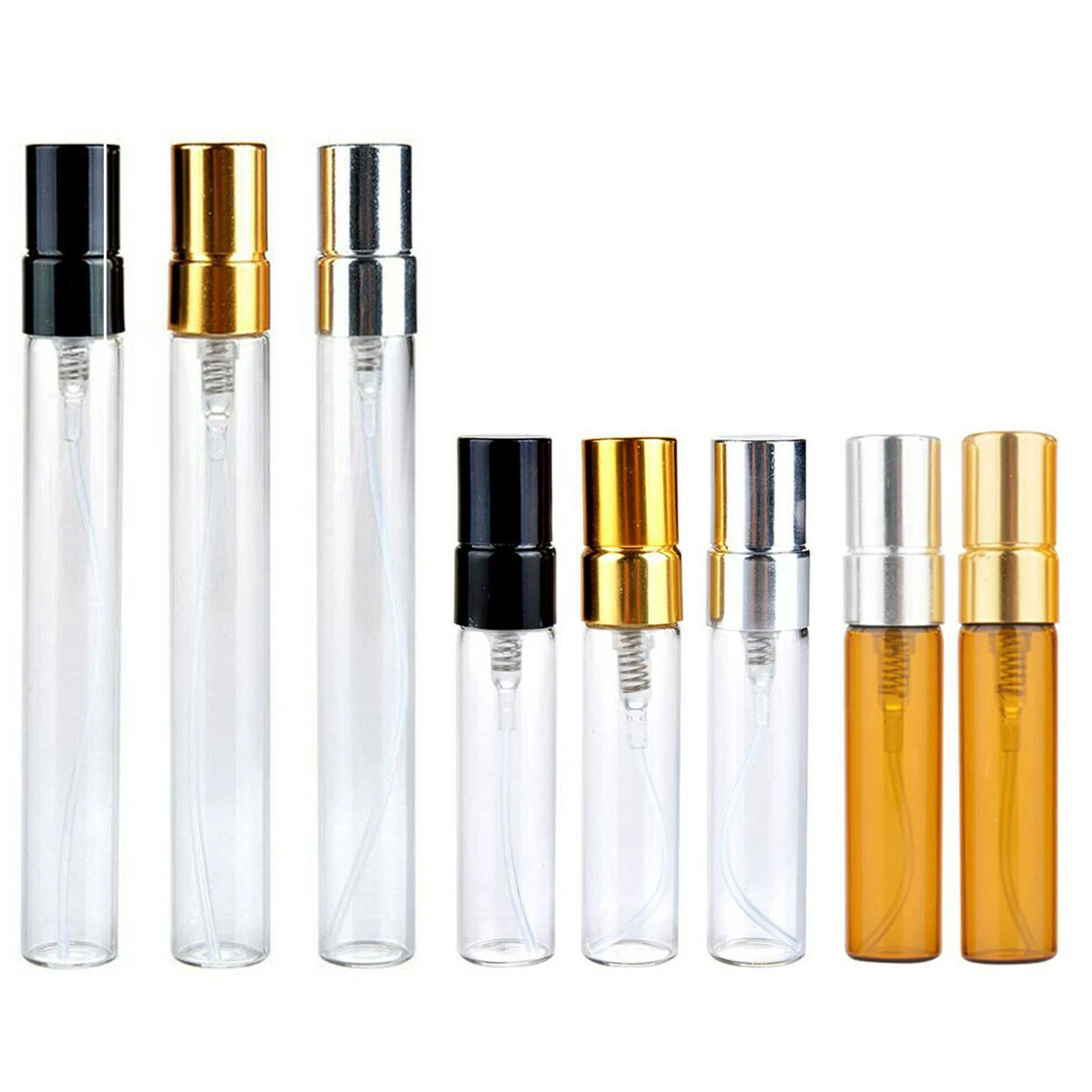 3ml 5ml 10ml Clear Empty Glass Spray Bottle Atomizer Mini Sprayer Perfume  Refill