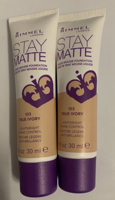 rimmel stay matte foundation 103 true ivory
