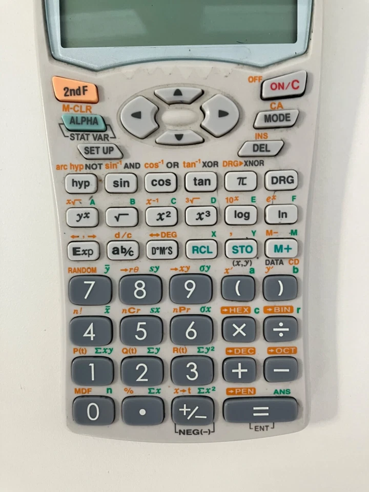 Sharp EL-509WS Advanced D.A.L Calculator With Cover Untested No Batteries - Image 3 of 4