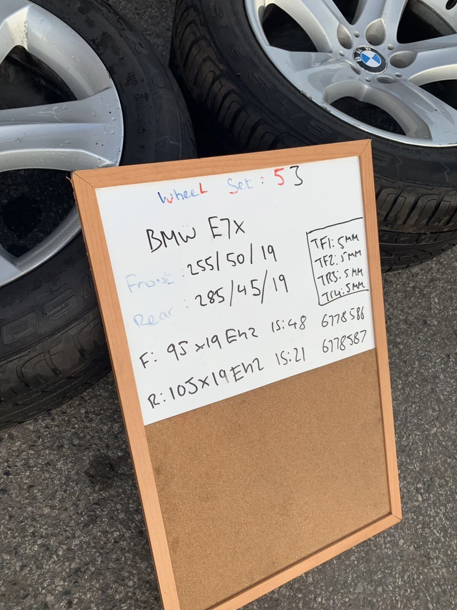 GENUINE BMW X5 X6 E70 E71 ALLOY WHEELS & TYRES 19 
