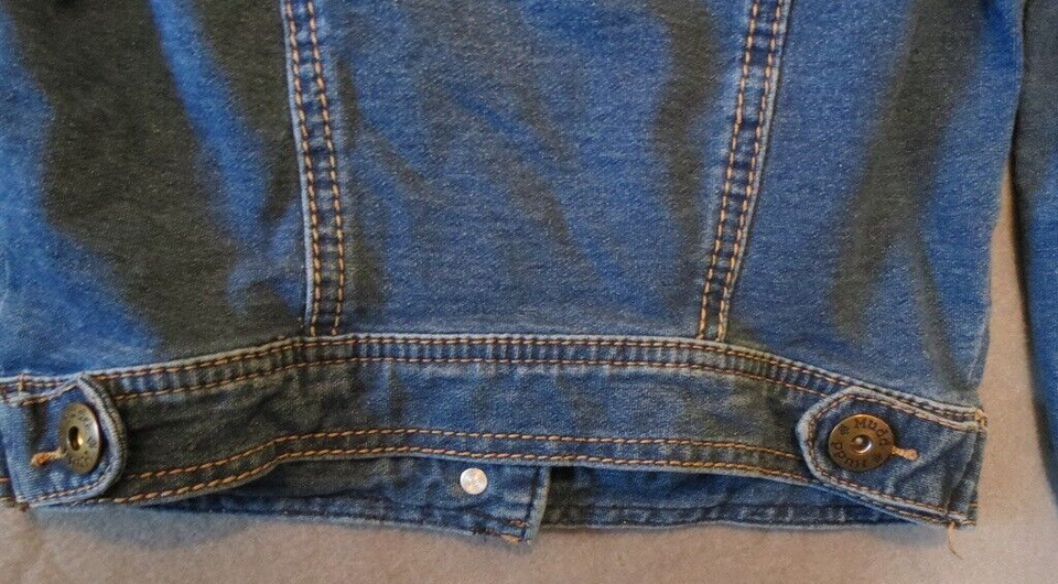 Mudd Jean Jacket Denim Collared Modern Stone Washed Girl's Size 7/8